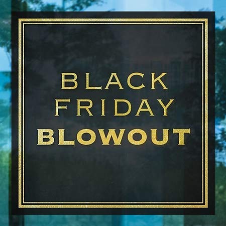 CGSignLab | Black Friday Blowout -Lassic Gold נצמד חלון | 24 x24
